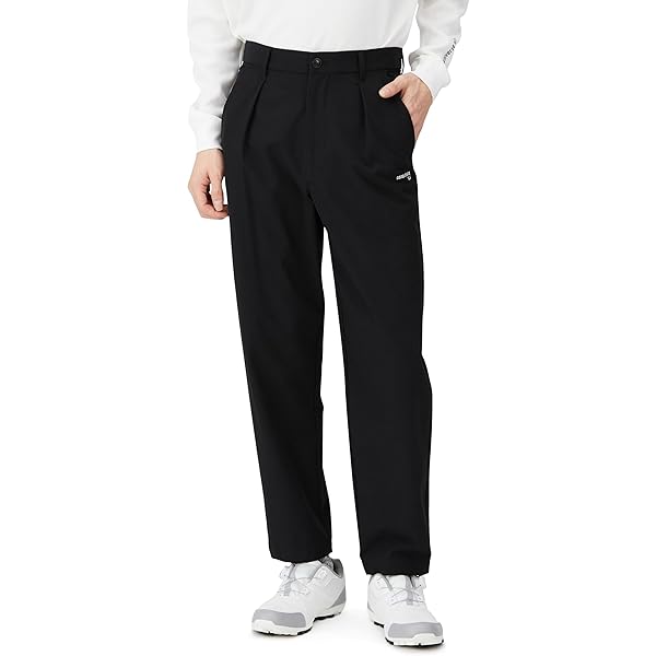 【極美品】ナノユニバースゴルフ　パンツ　裏地フリース　黒　メンズ　XL 大きめ 極美品】ナノユニバースゴルフ パンツ 裏地フリース 黒 メンズ